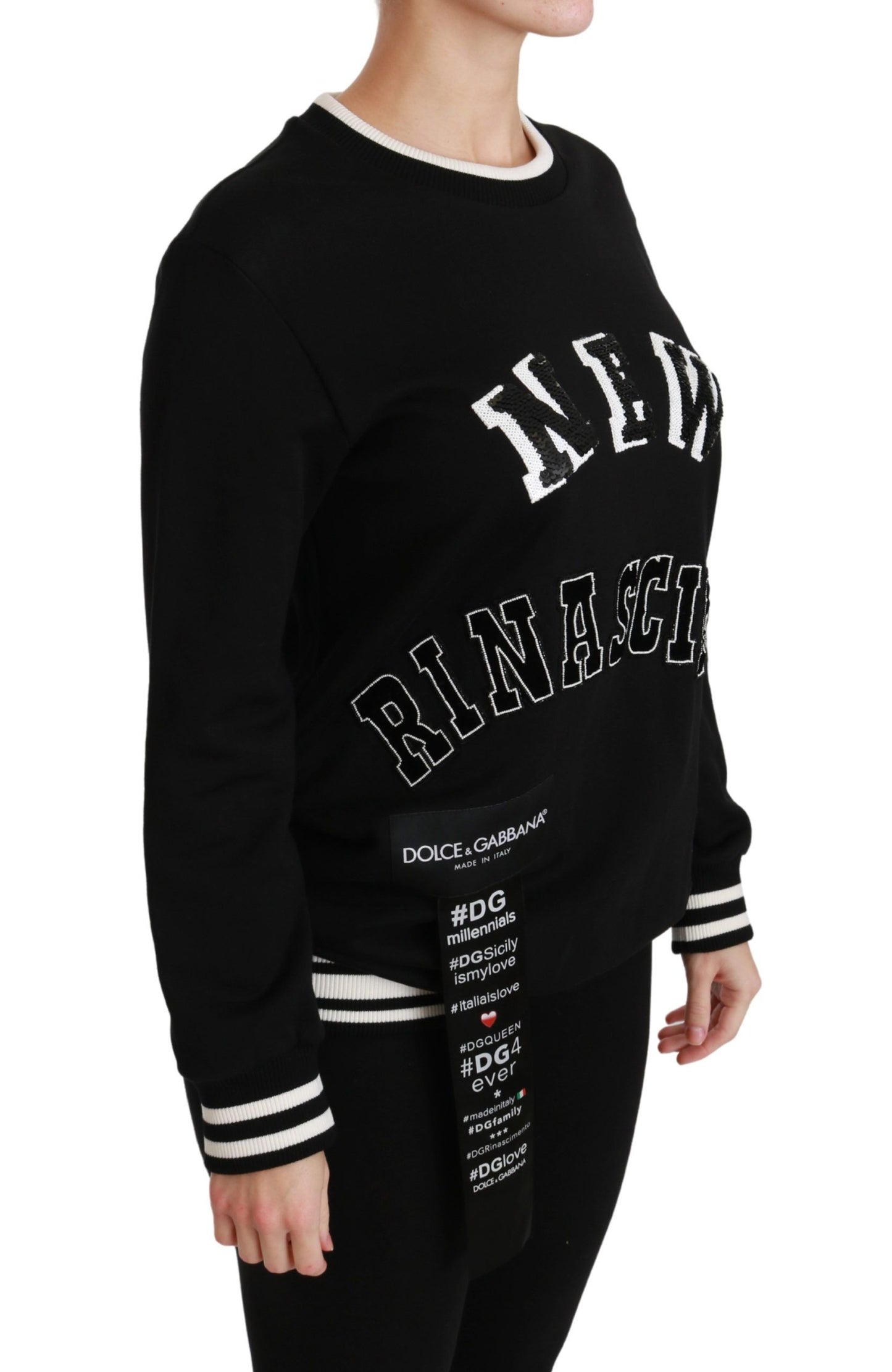 Dolce &amp; Gabbana Black Rinascimento #DGmillennials Sweater