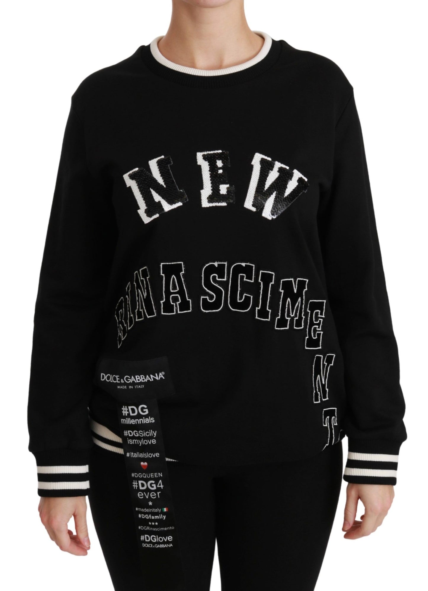 Dolce &amp; Gabbana Black Rinascimento #DGmillennials Sweater