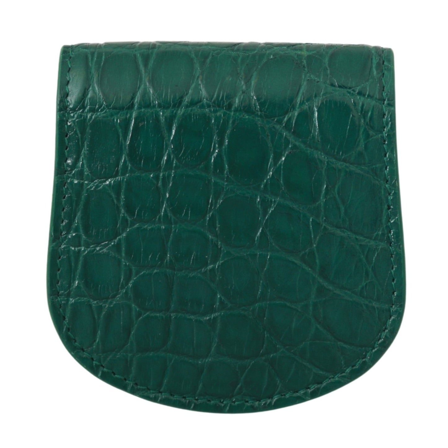 Dolce &amp; Gabbana Green Exotic Skins Condom Case Holder Wallet