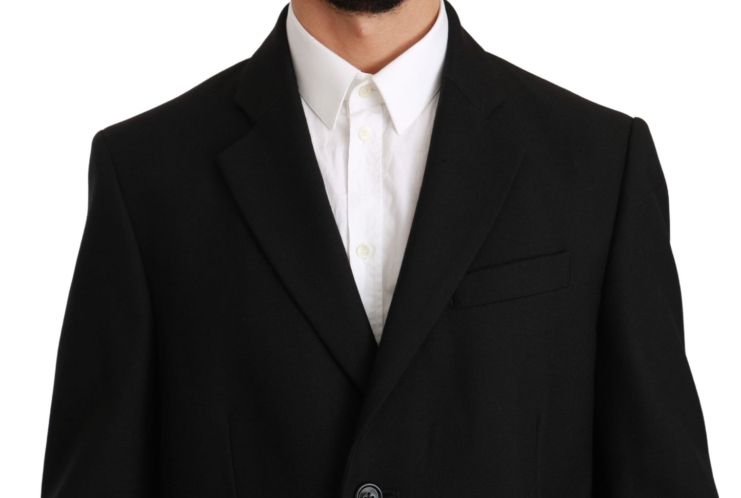 Dolce & Gabbana Elegant Black Wool Formal Blazer