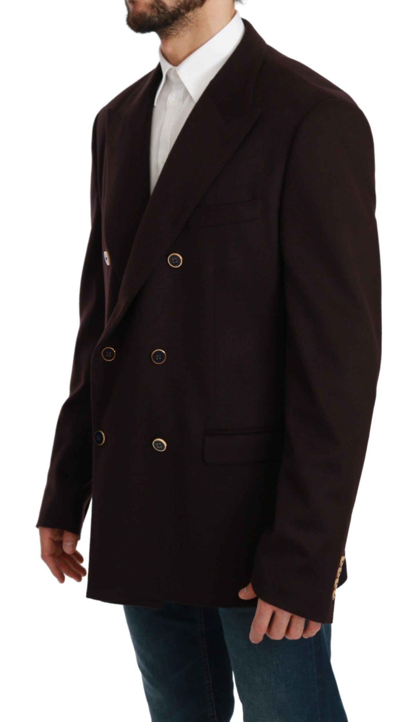 Dolce &amp; Gabbana Bordeaux Kaschmirmantel TAORMINA Blazer