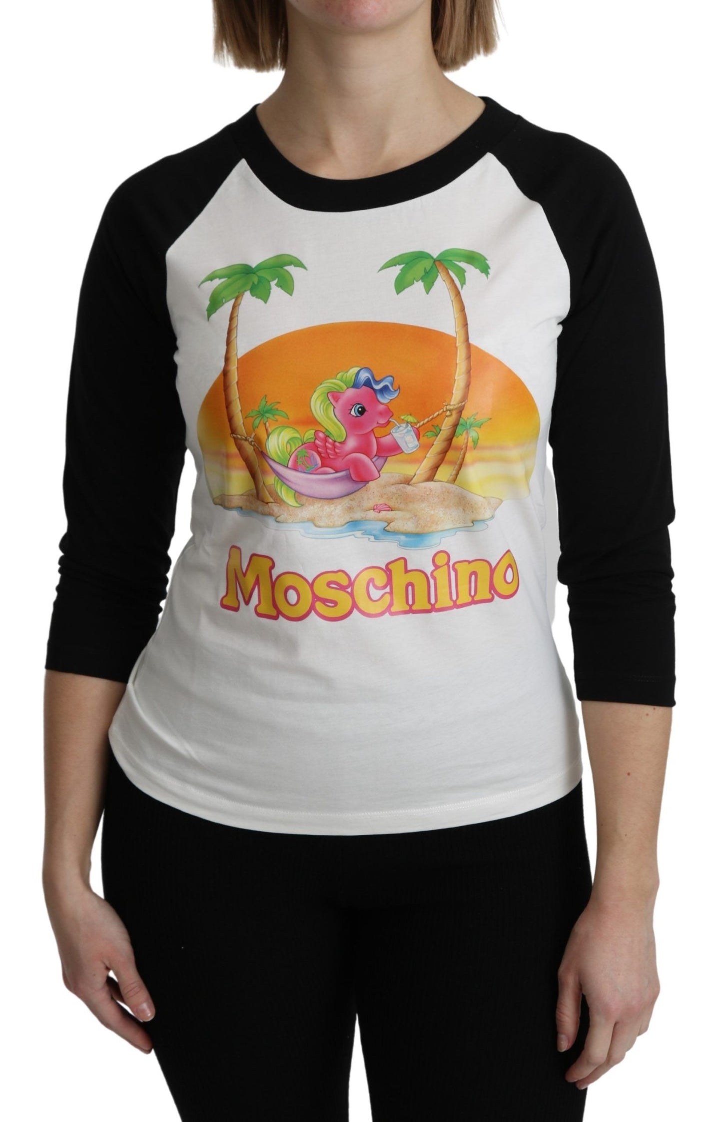 Moschino White Cotton T-shirt na My Little Pony Top Tshirt