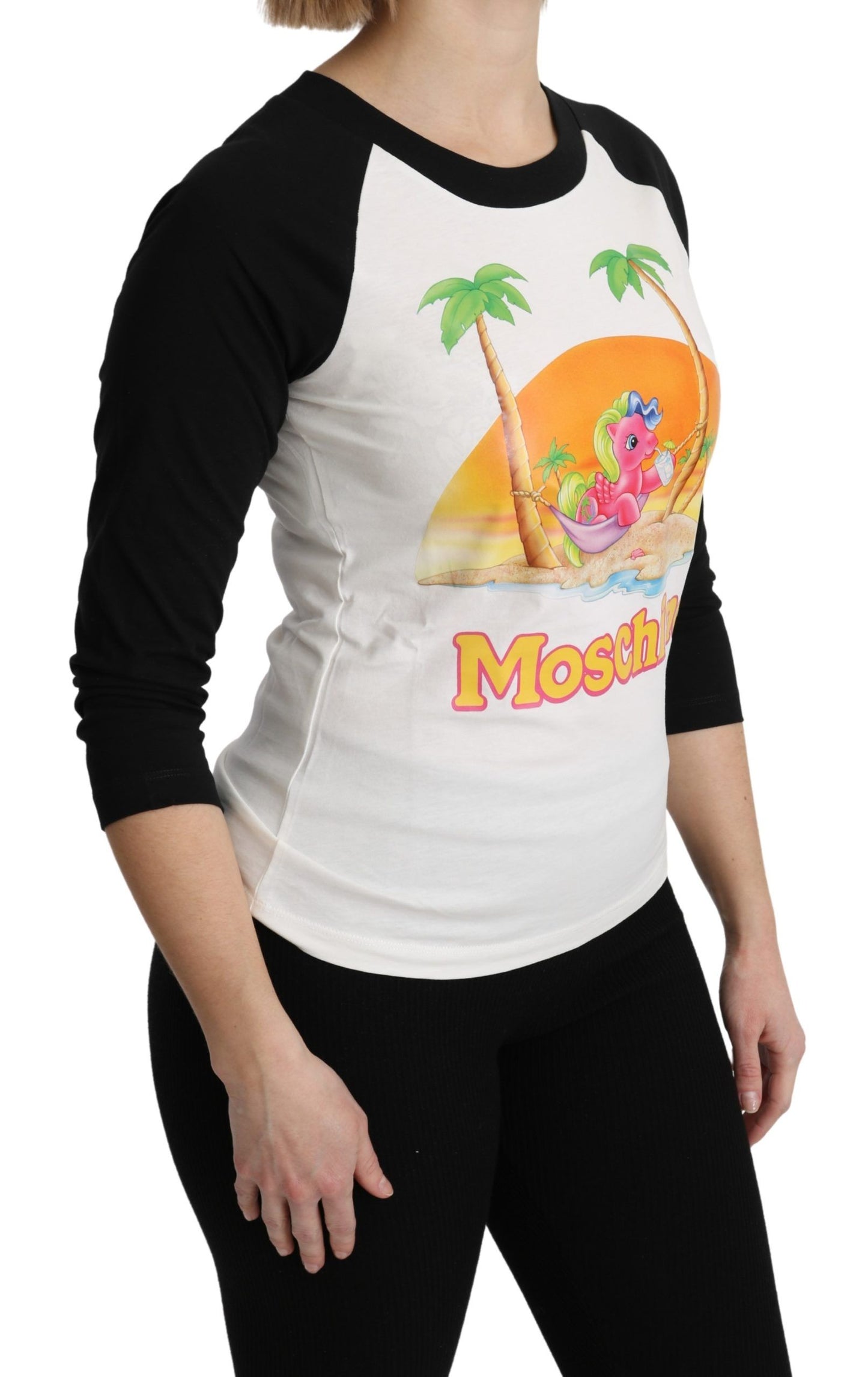 Moschino White Cotton T-shirt na My Little Pony Top Tshirt