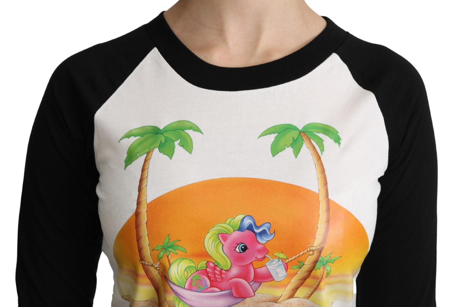 Moschino Weißes Baumwoll-T-Shirt My Little Pony Top T-Shirt