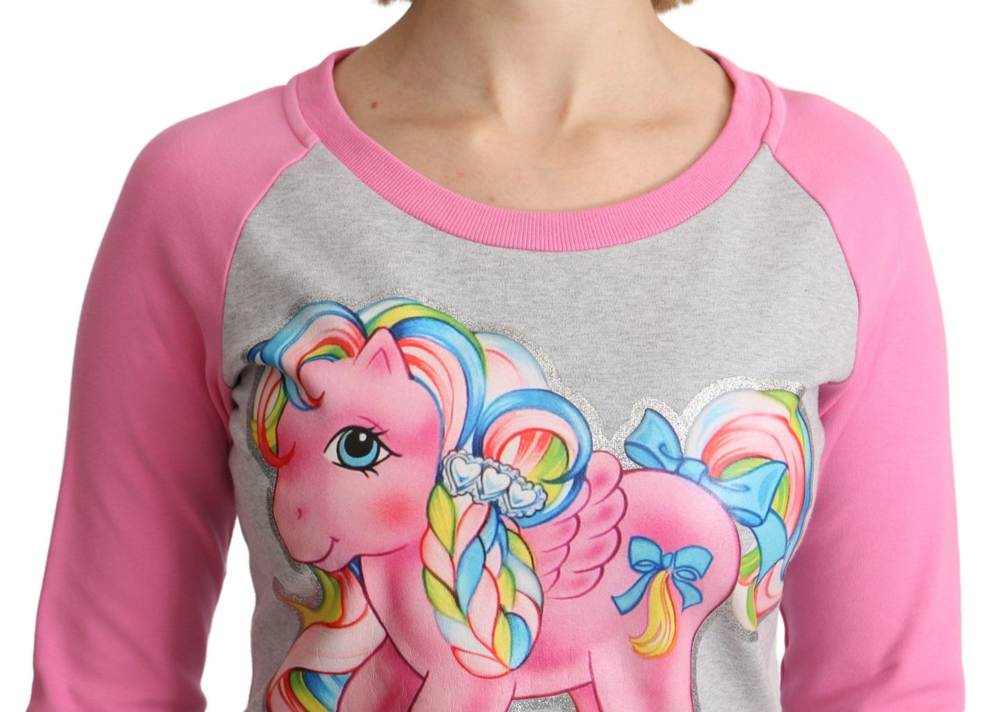 Moschino Grey My Little Pony Top Sweater Dress