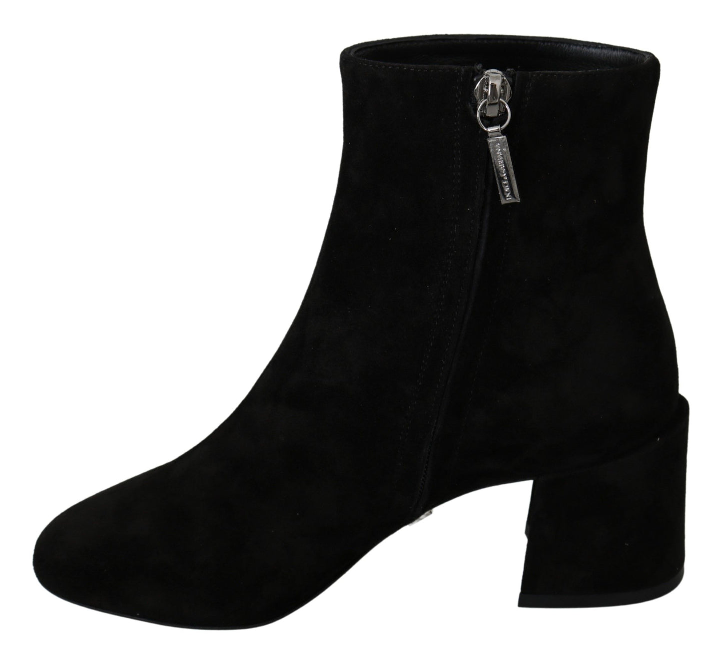 Dolce &amp; Gabbana Black Suede L'Amore E'Bellezza Boots Shoes