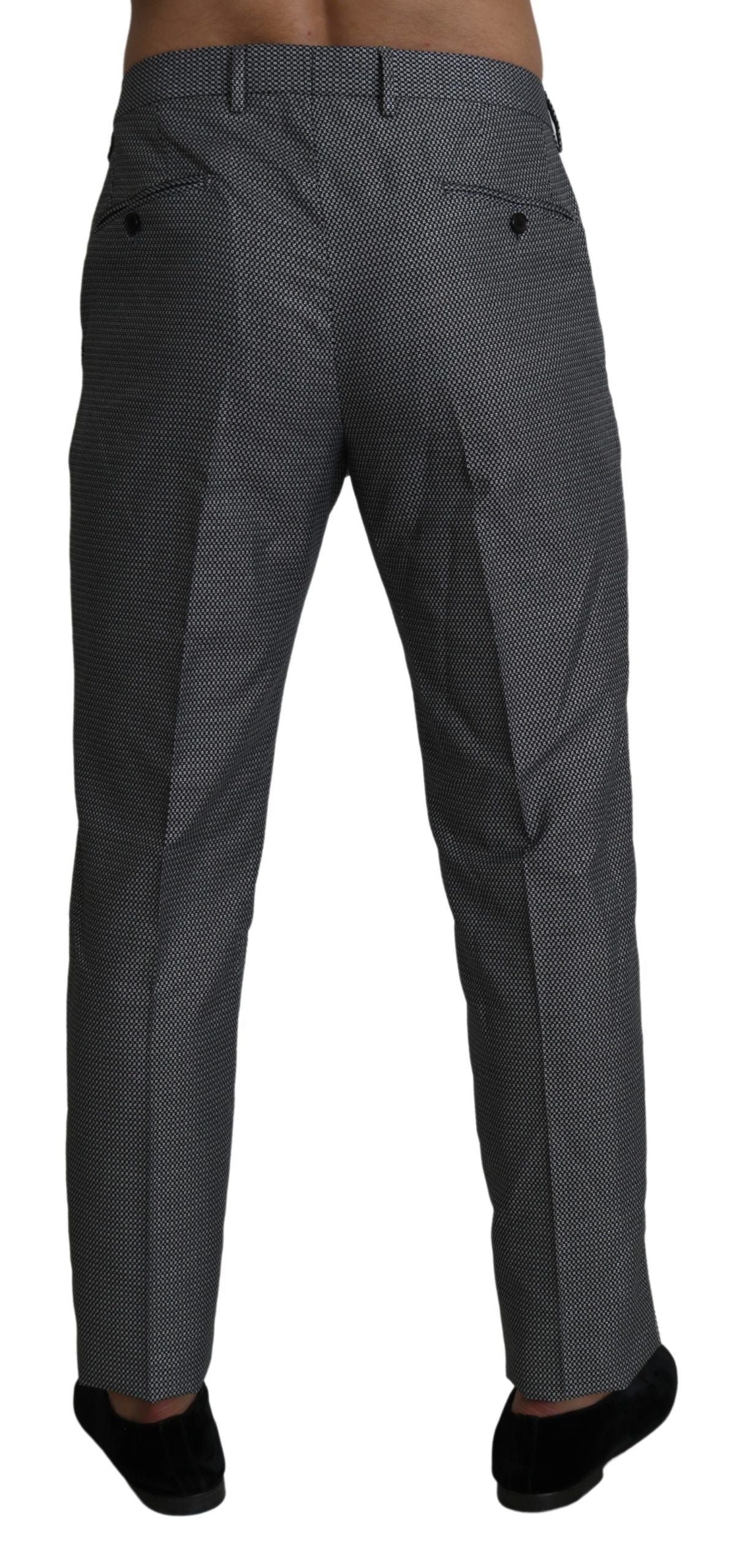 Dolce &amp; Gabbana Grey Formal Dress Trouser Slim Fit Pants