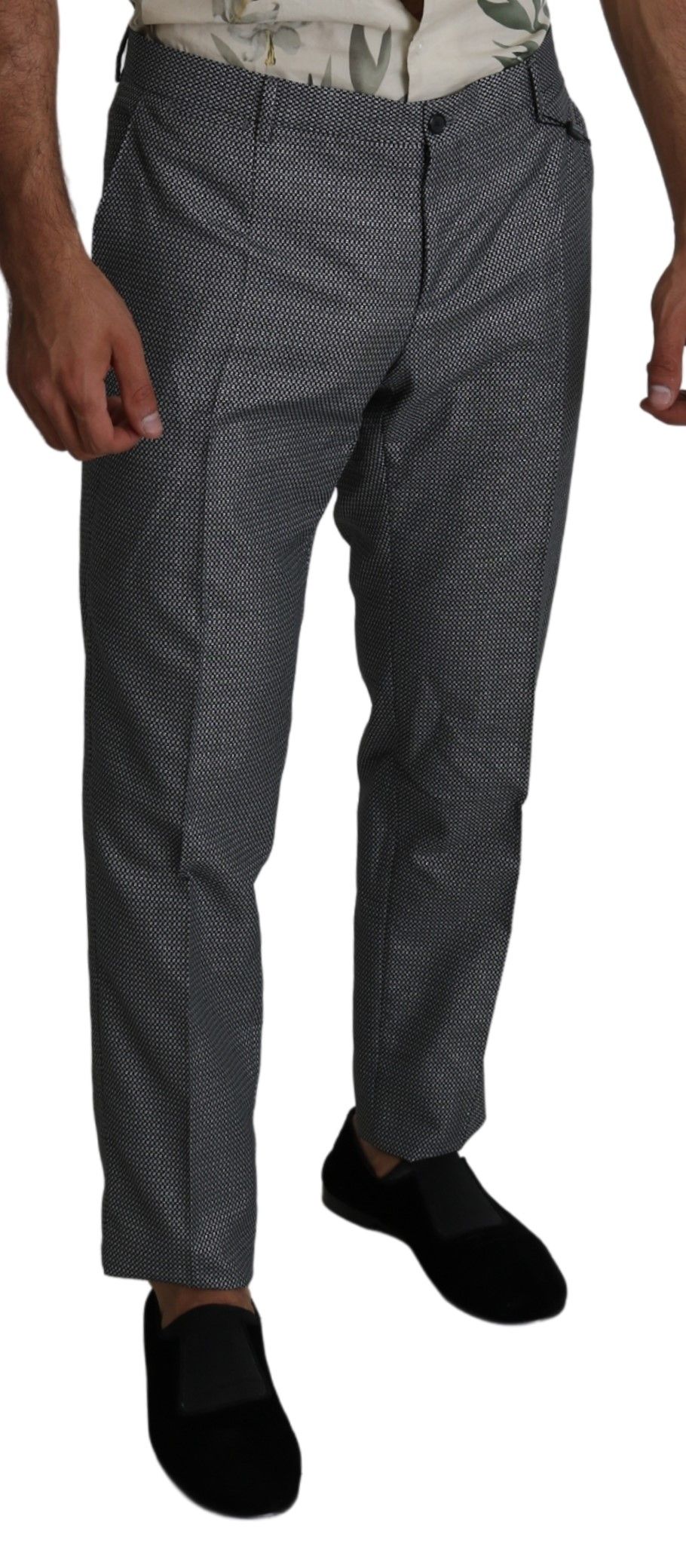 Dolce &amp; Gabbana Grey Formal Dress Trouser Slim Fit Pants