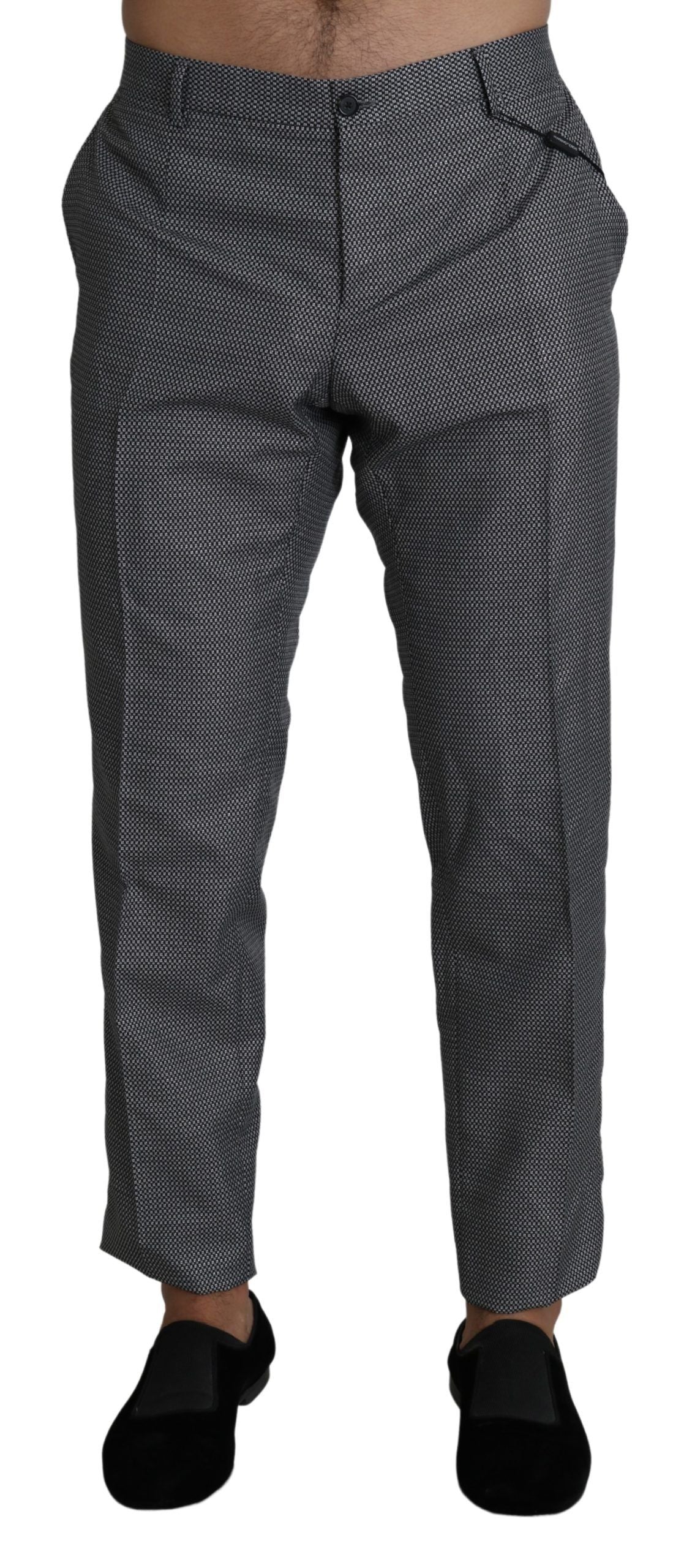 Dolce &amp; Gabbana Grey Formal Dress Trouser Slim Fit Pants