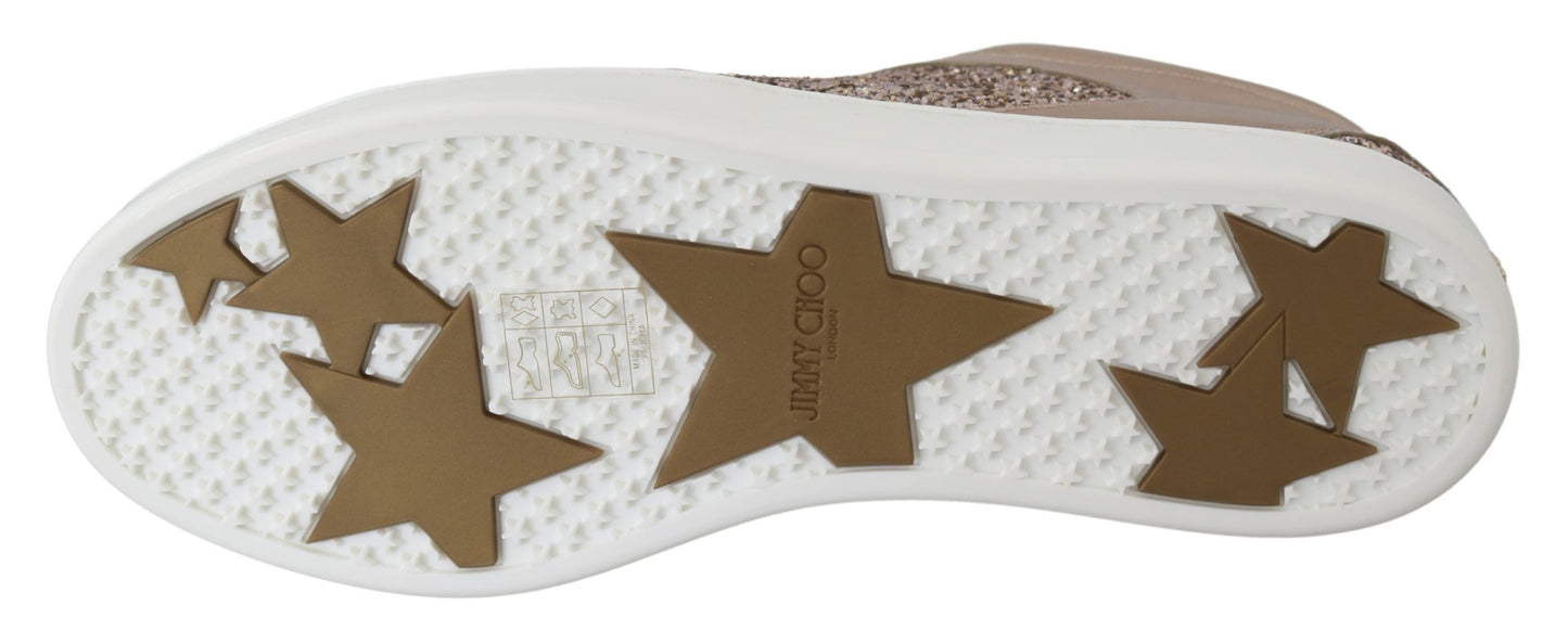 Jimmy Choo Ballet Miami-Sneaker aus rosafarbenem Leder