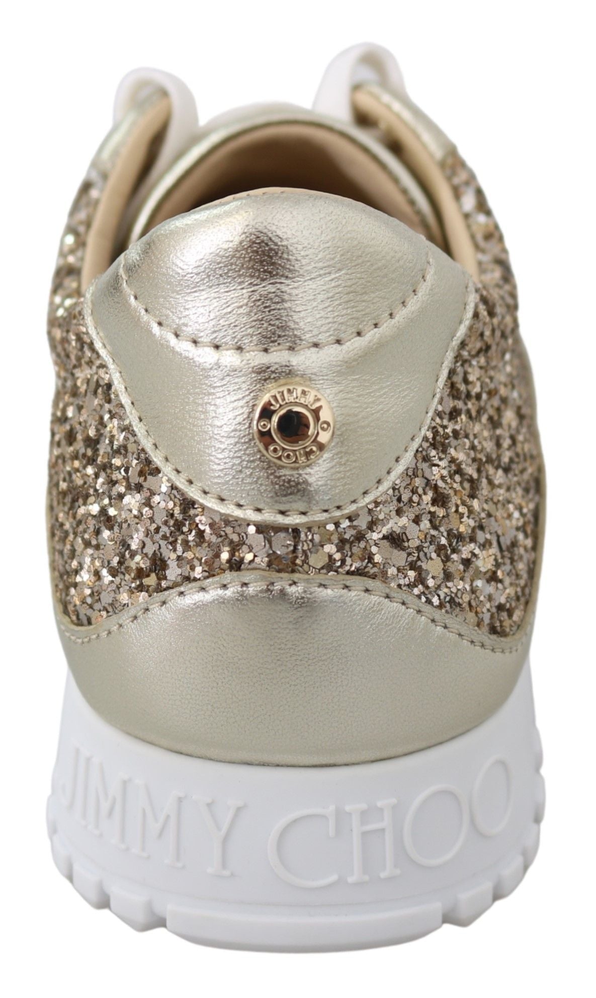 Jimmy Choo antike Monza-Sneaker aus goldenem Leder