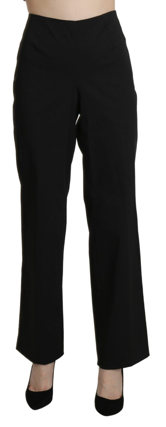 BENCIVENGA Black High Waist Straight Dress Pantalon