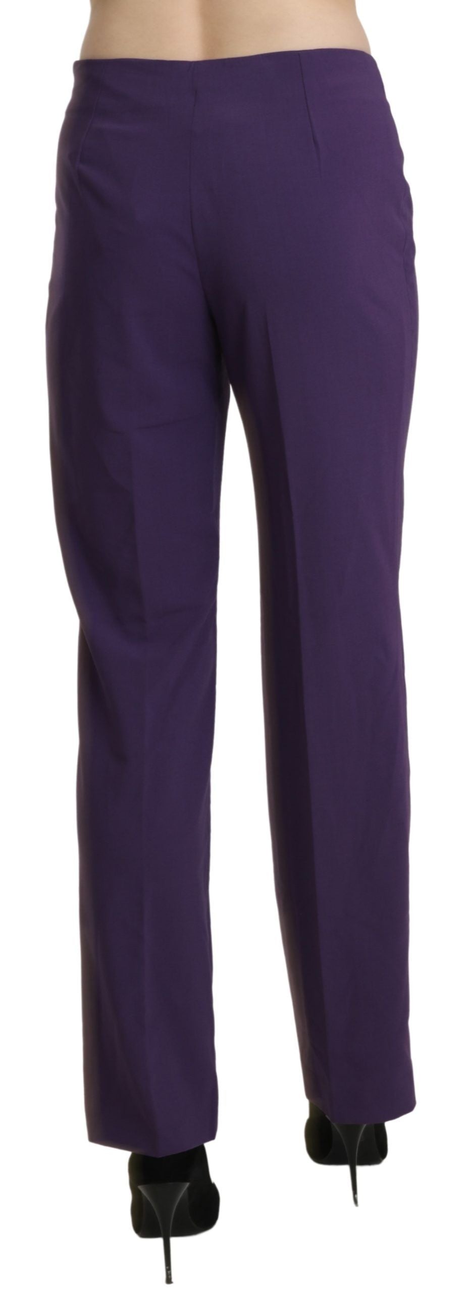 BENCIVENGA Purple High Waist Straight Dress Pantalon