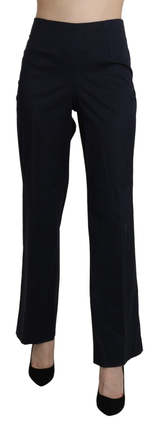 BENCIVENGA Navy Blue High Waist Straight Dress Pantalon