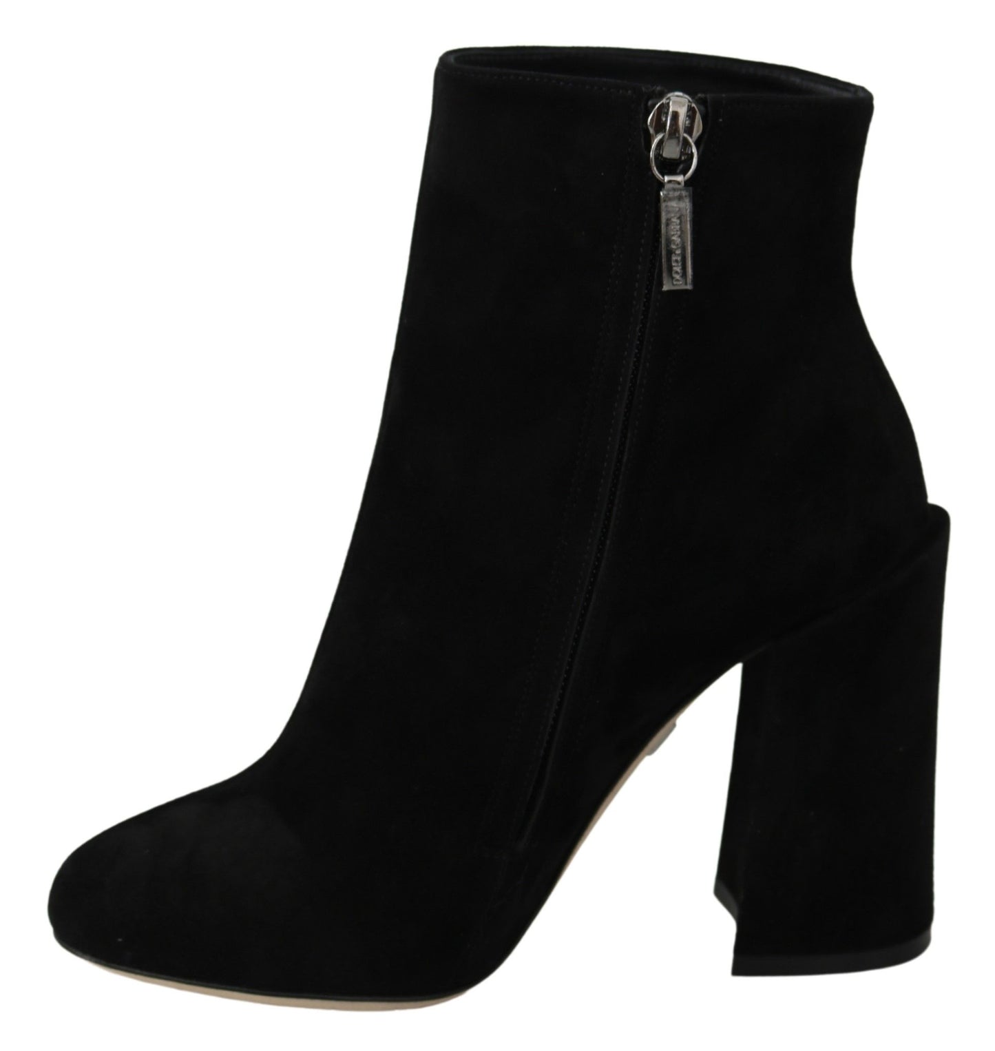 Dolce &amp; Gabbana Black Suede L'Amore E'Bellezza Boots Shoes