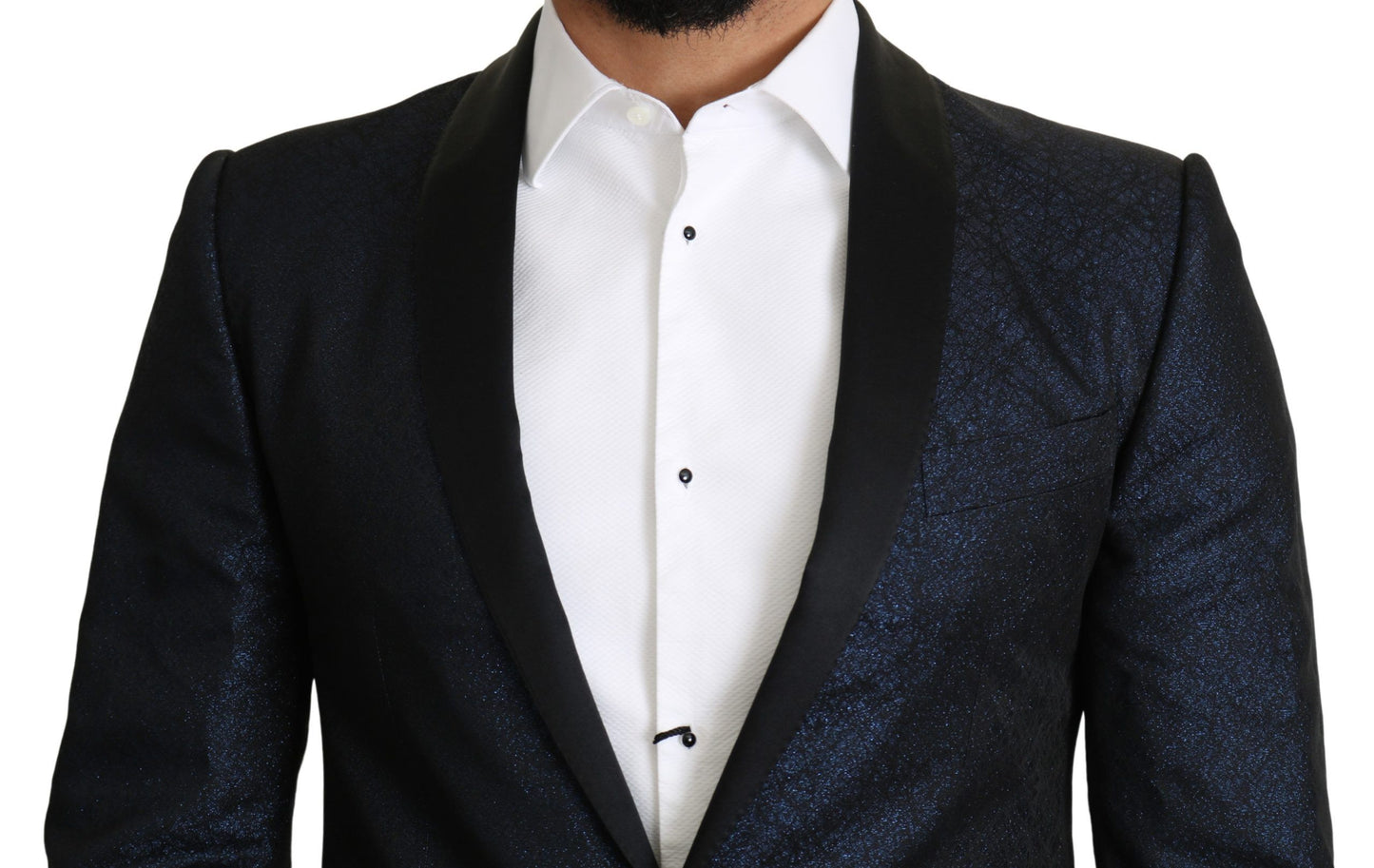 Dolce &amp; Gabbana Blue Slim Fit Jacket Coat MARTINI Blazer