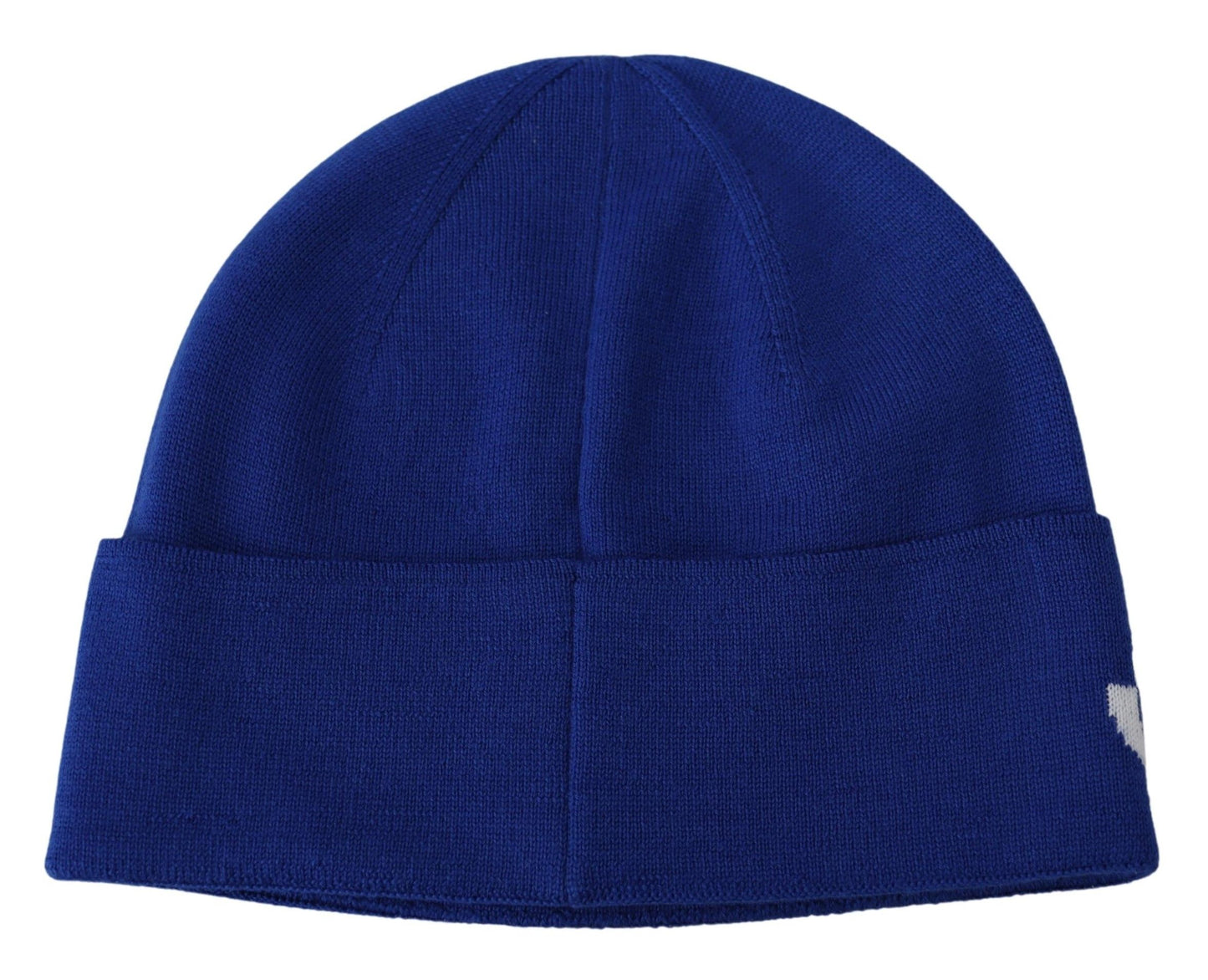 Givenchy Chic Unisex Cobalt Wool Beanie with Logo Detail