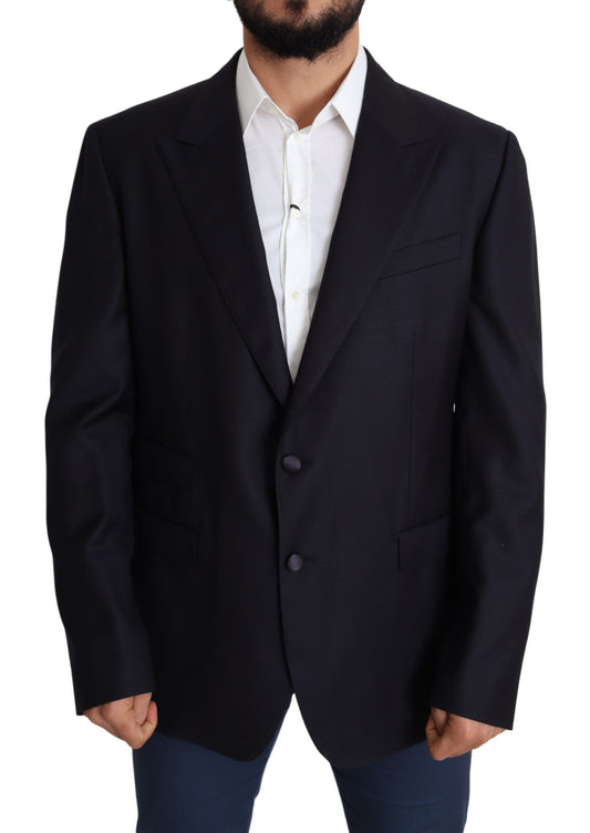 Dolce &amp; Gabbana Black Wool Single Breasted NAPOLI Blazer