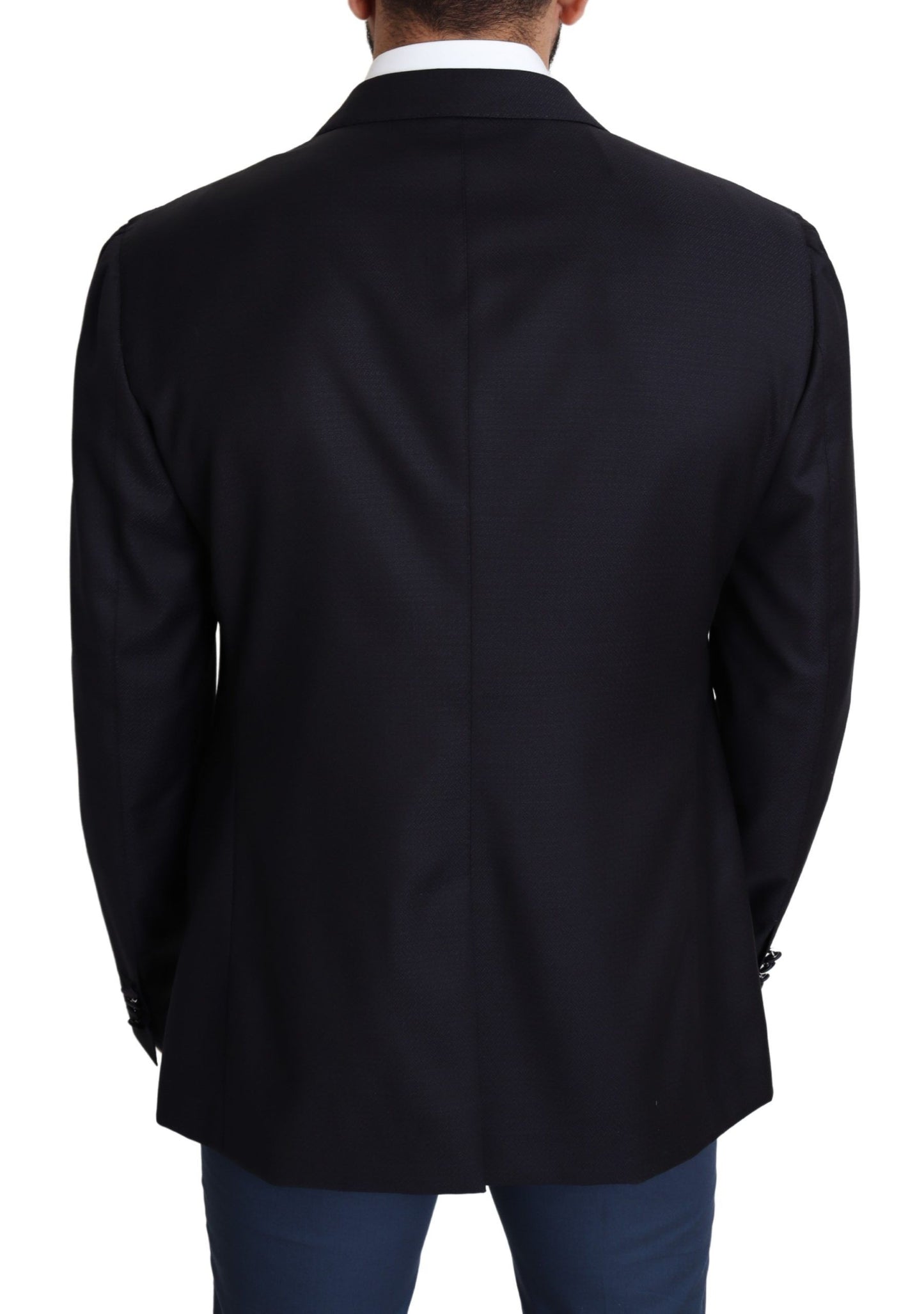 Dolce &amp; Gabbana Black Wool Single Breasted NAPOLI Blazer