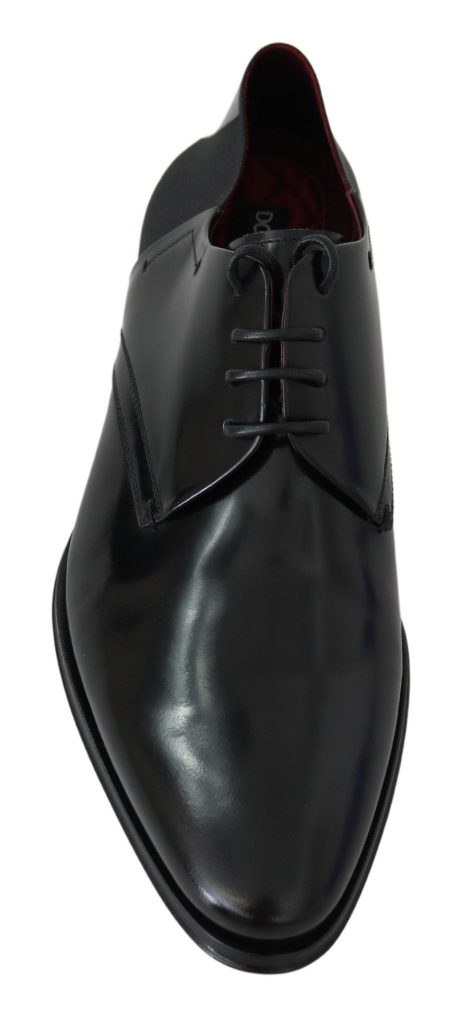 Dolce &amp; Gabbana Black Patent Leather Lace Derby Shoes