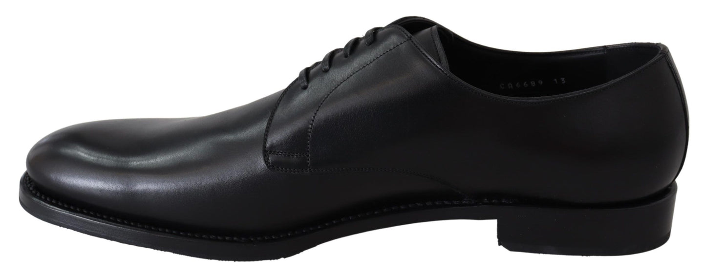 Dolce &amp; Gabbana Black Leather SARTORIA Hand Made Shoes