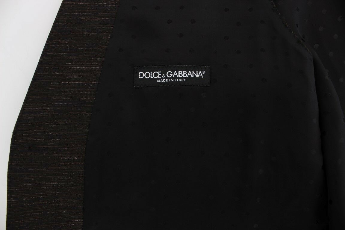 Dolce &amp; Gabbana Black Wool Logo Dress Gilet Vest