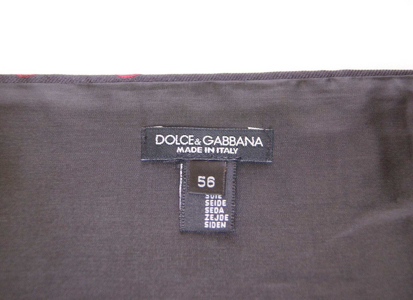 Dolce &amp; Gabbana Black Waist Smoking Tuxedo Cummerbund Belt