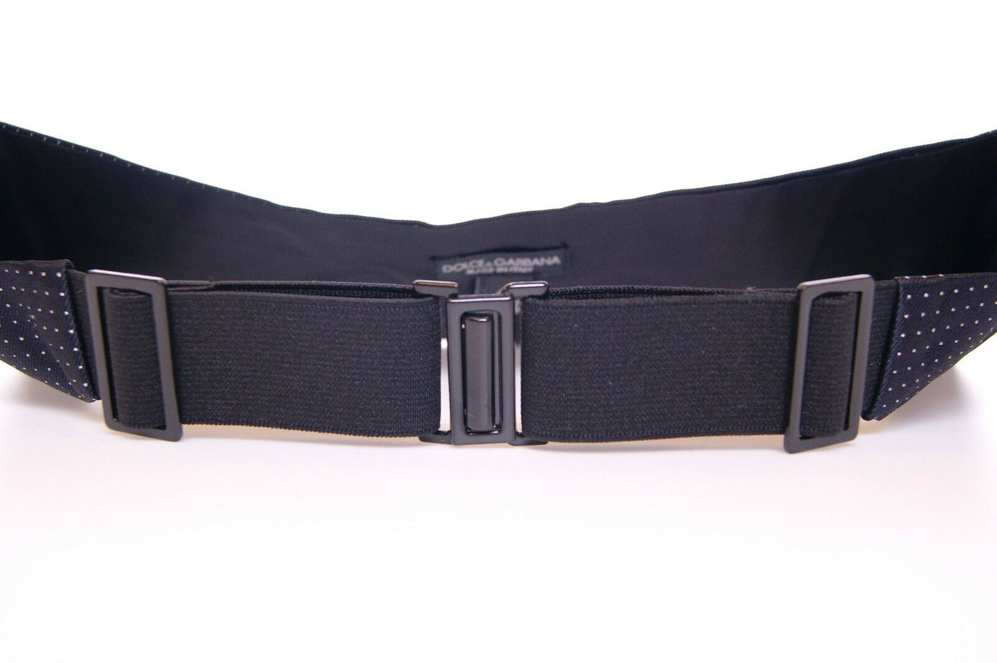 Dolce &amp; Gabbana Blue Waist Smoking Tuxedo Cummerbund Belt