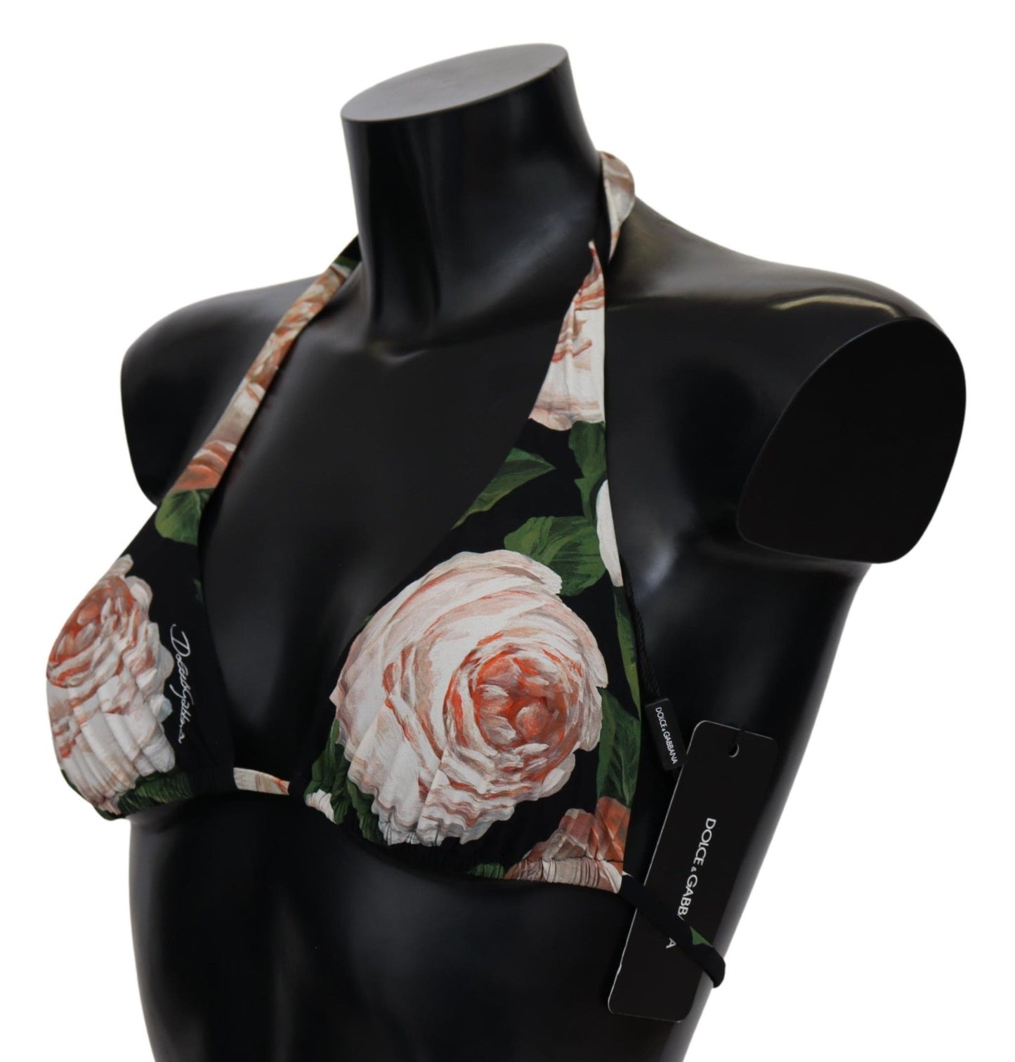 Mehrfarbige Beachwear-Bikinioberteile mit Blumenmuster von Dolce &amp; Gabbana