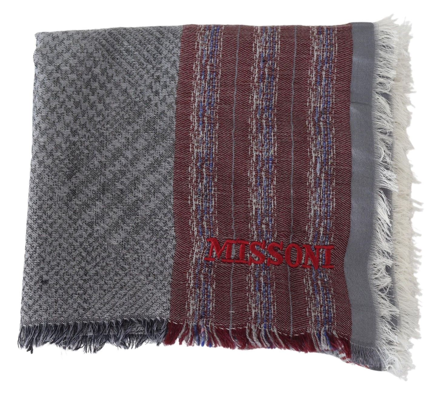 Missoni mehrfarbiger, gestreifter Unisex-Halstuch aus Wolle