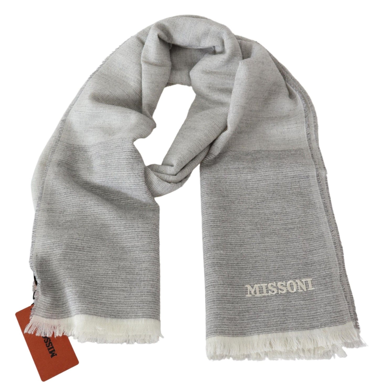 Missoni Beige 100 % Wolle Unisex Halswickelschal