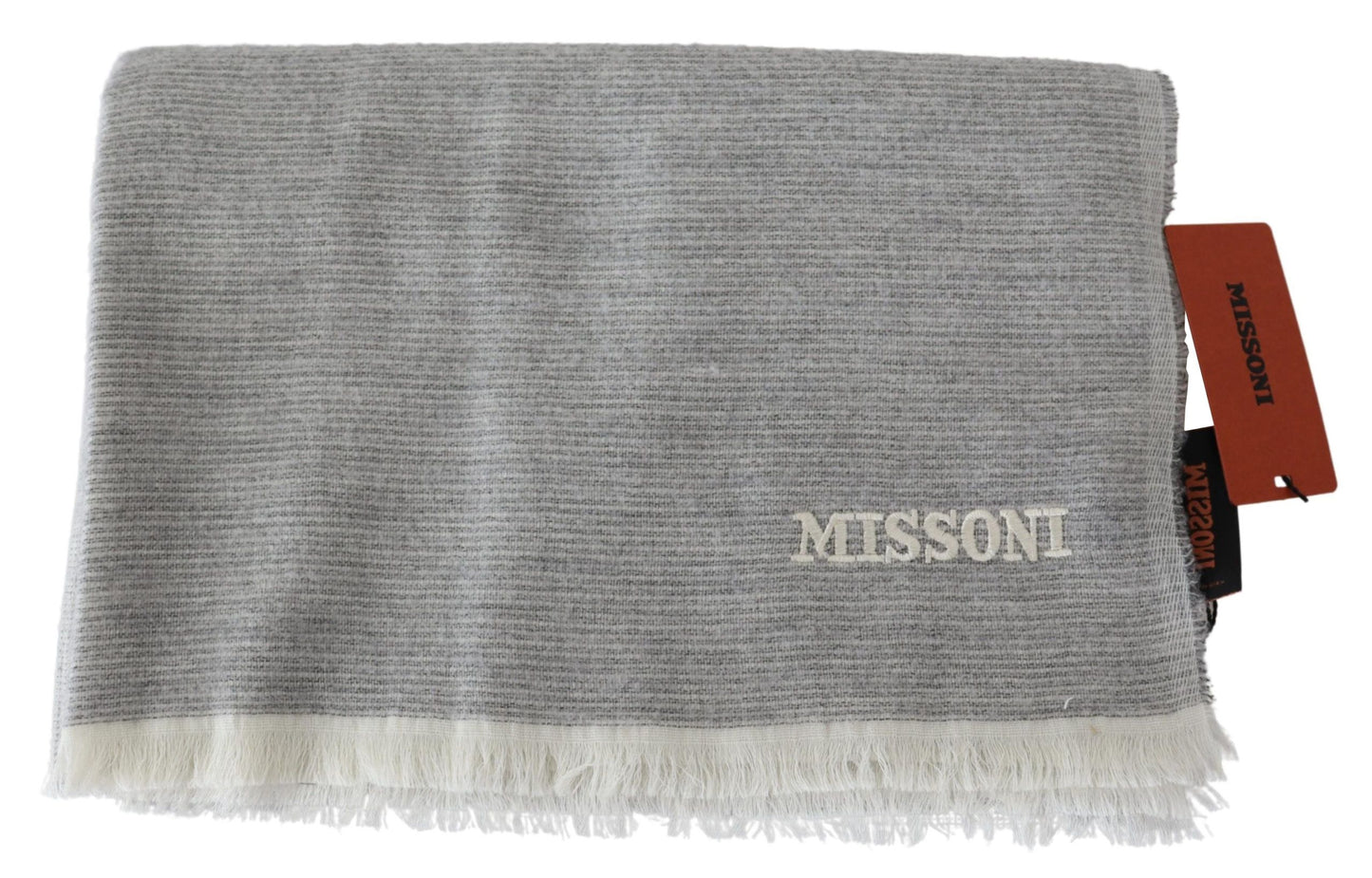 Missoni Beige 100 % Wolle Unisex Halswickelschal