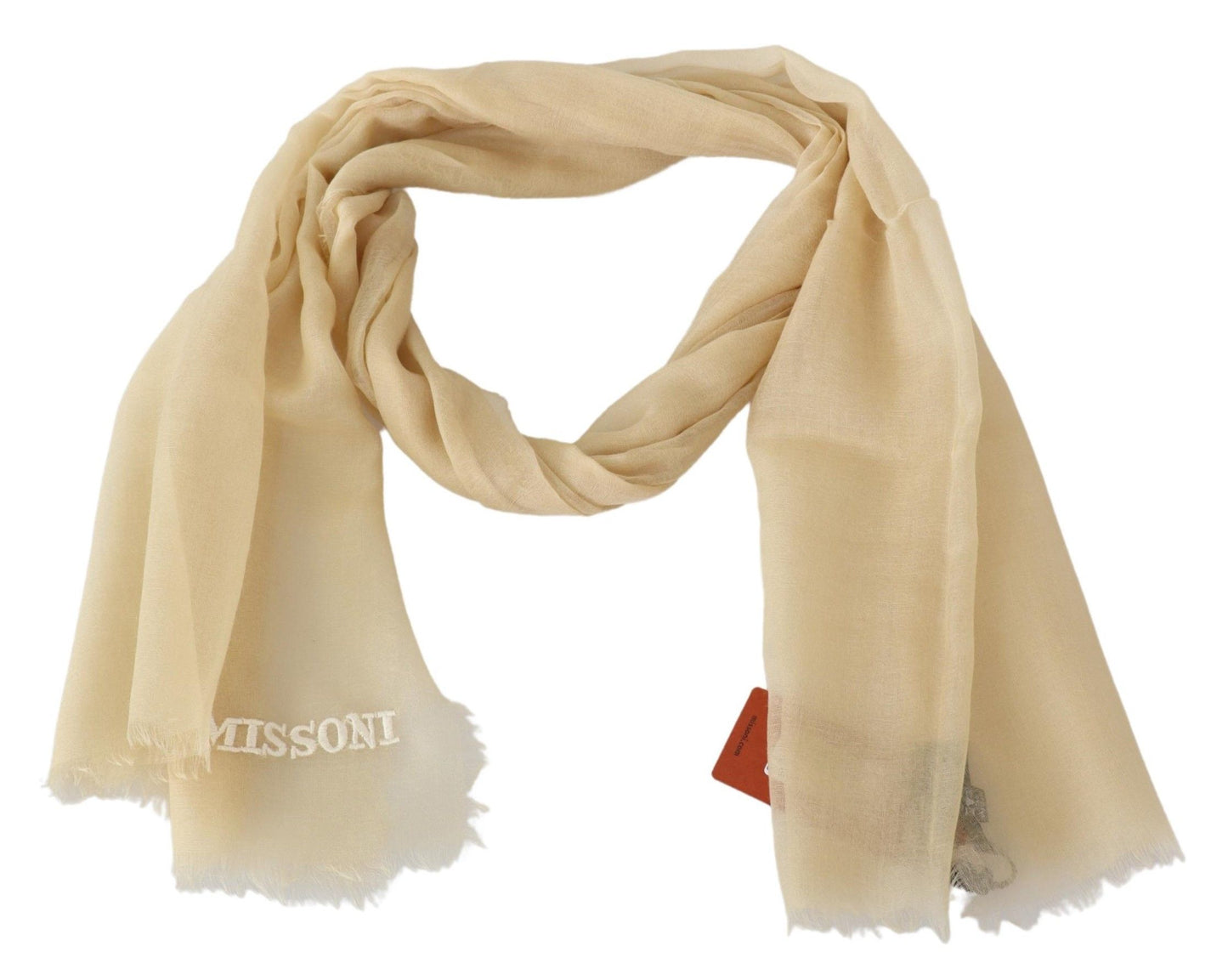 Missoni Beige Kaschmir-Unisex-Halstuch