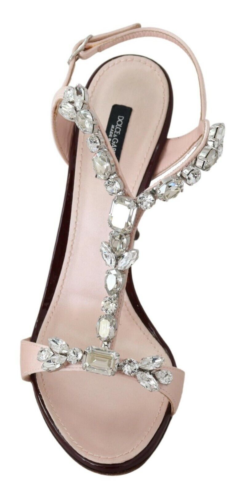 Dolce &amp; Gabbana Pink Crystals Heels Keira Sandals