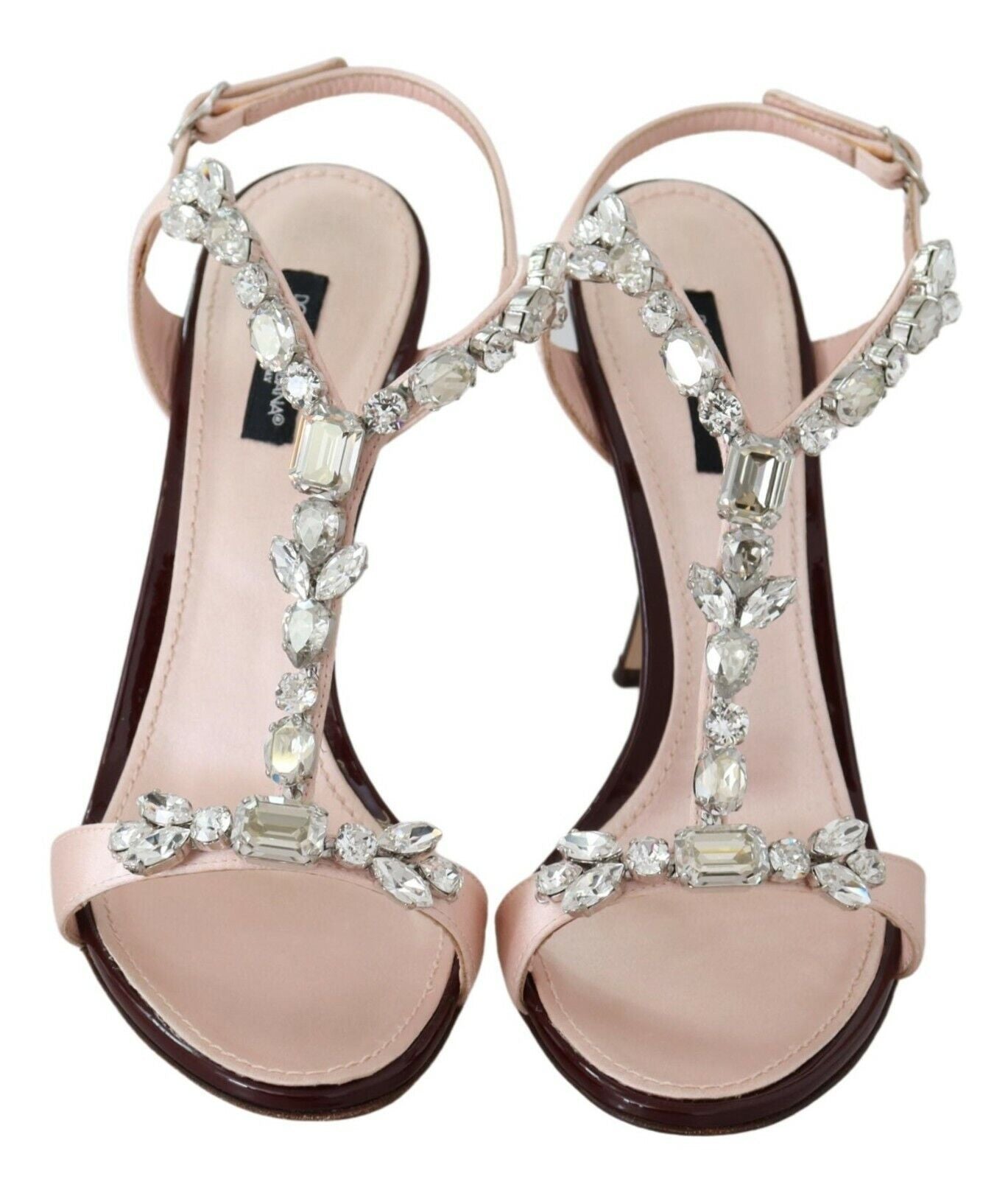 Dolce &amp; Gabbana Pink Crystals Heels Keira Sandalen