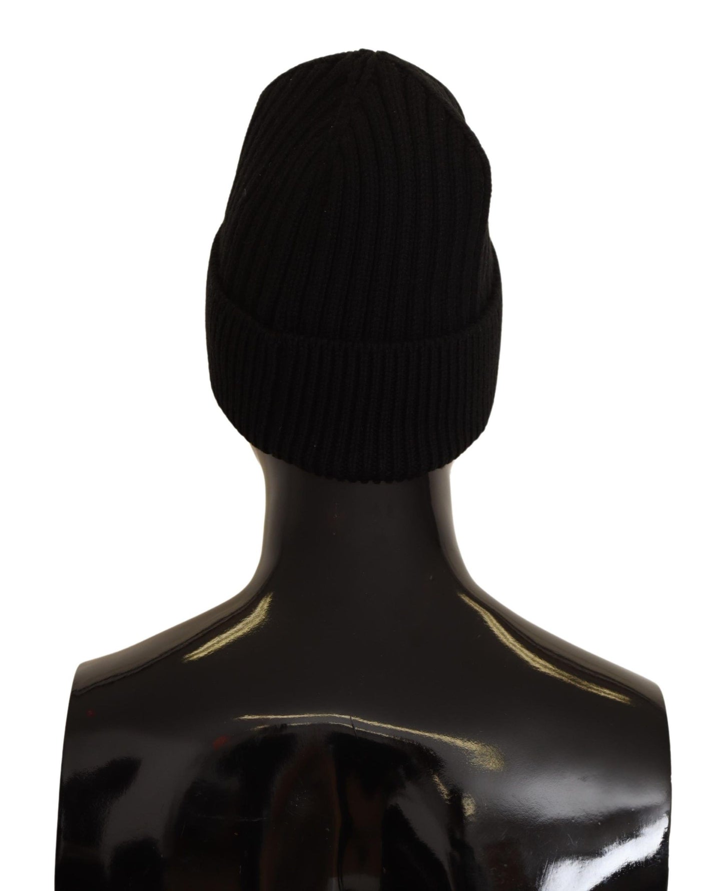 Dolce &amp; Gabbana Black Wool Knit Women Winter Hat