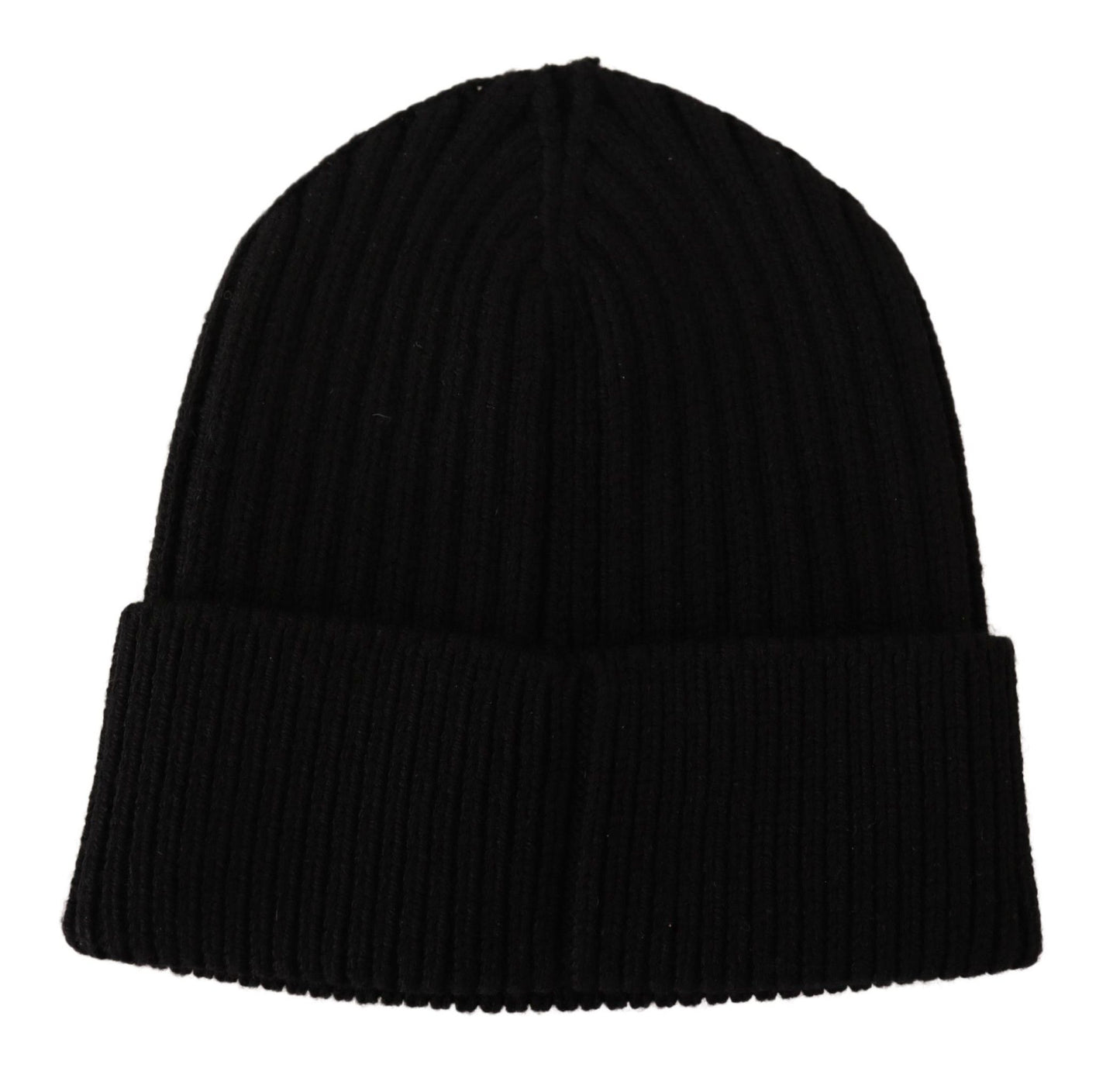 Dolce &amp; Gabbana Black Wool Knit Women Winter Hat