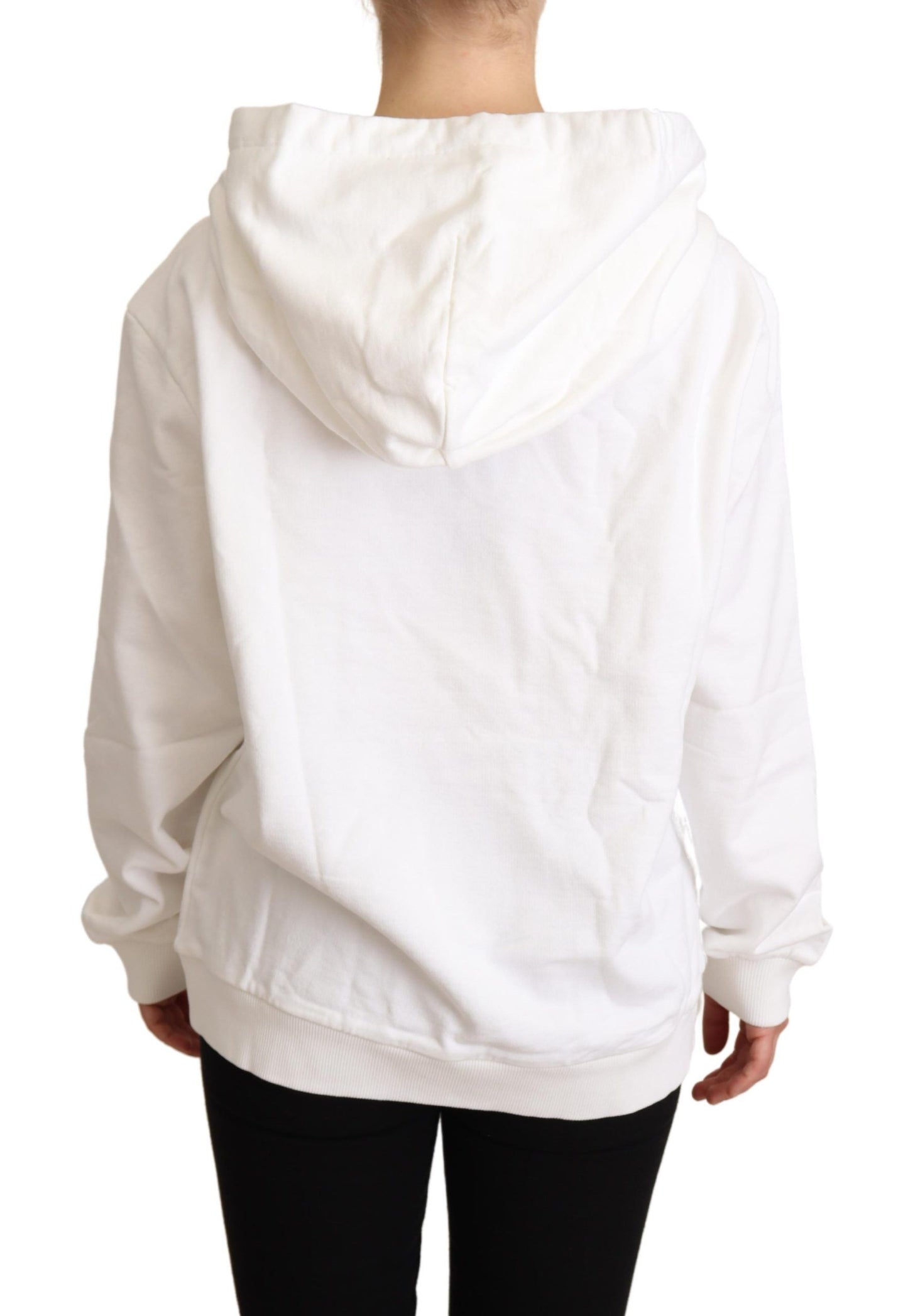 Dolce &amp; Gabbana White L'Amore Hooded Pullover Sweater