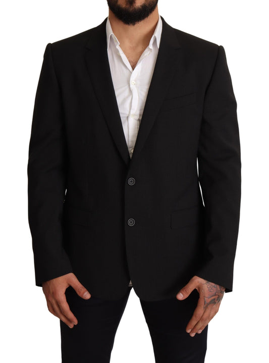 Dolce &amp; Gabbana Black Striped MARTINI Jacket Blazer