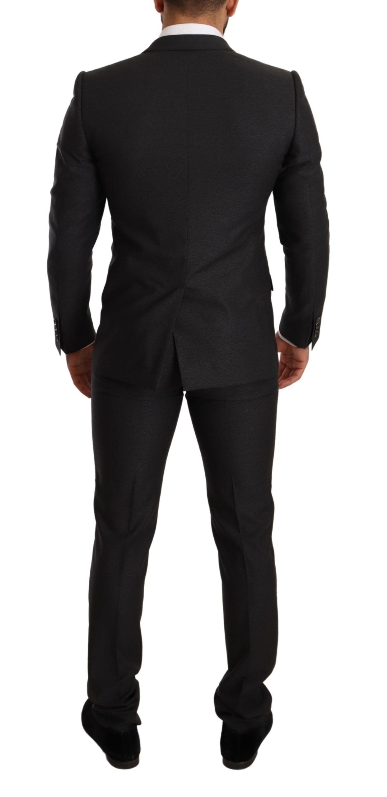 Dolce &amp; Gabbana Grey Wool MARTINI Slim Fit Set Suit