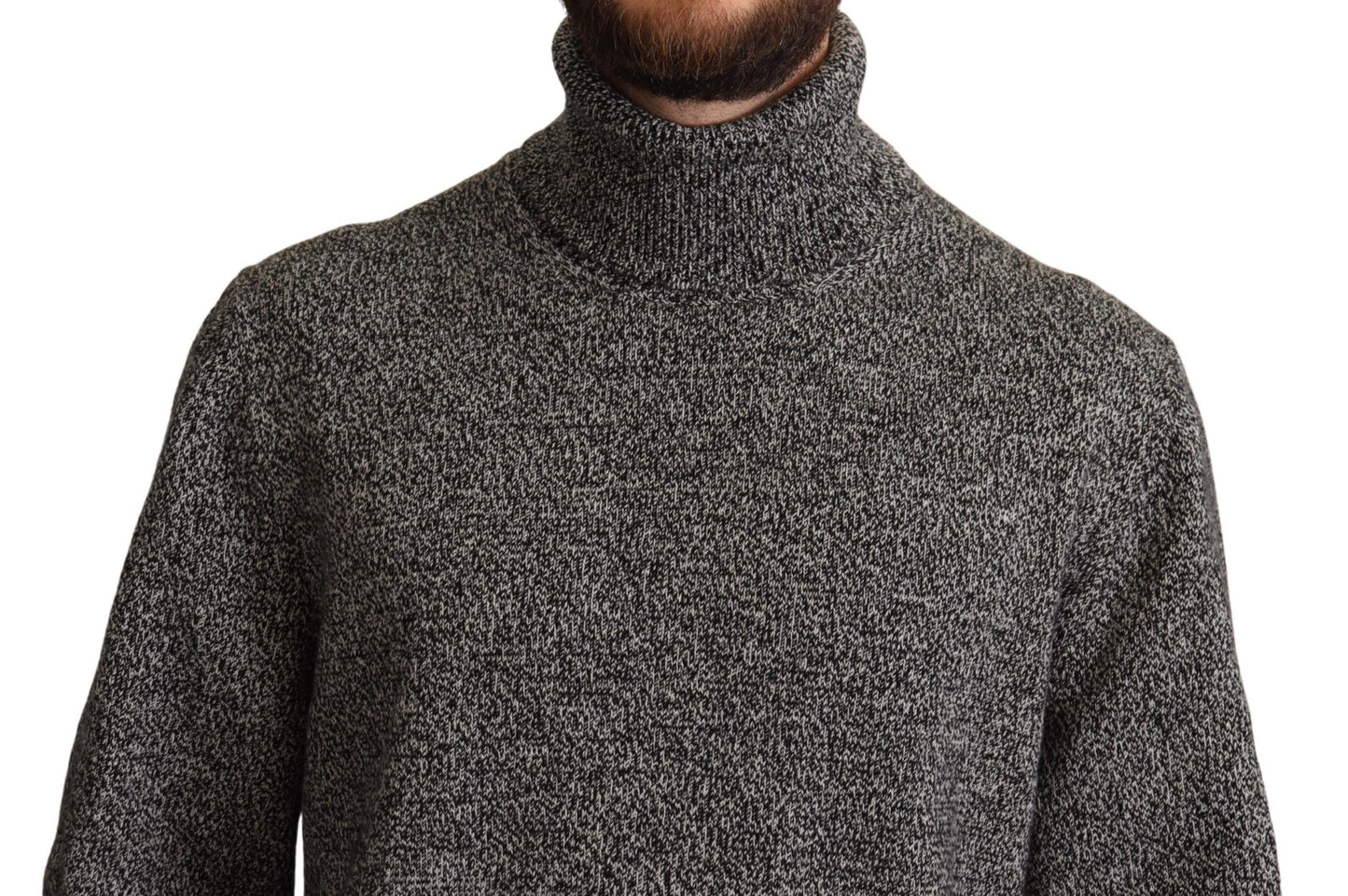 Dolce &amp; Gabbana Grey Turtle Neck Cashmere Pullover Sweater