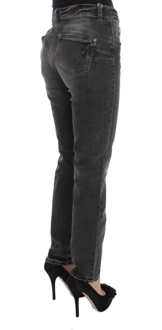 Ermanno Scervino Stretch-Jeanshose aus Baumwollmischung in grauer Waschung