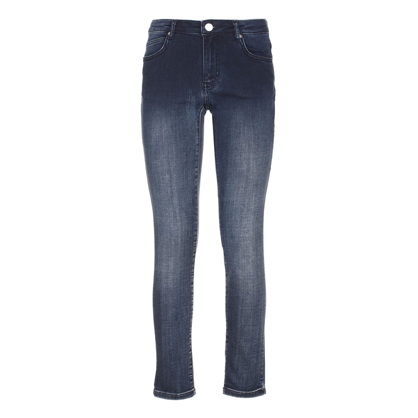 Maison Espin Blue Cotton Jeans at Pant