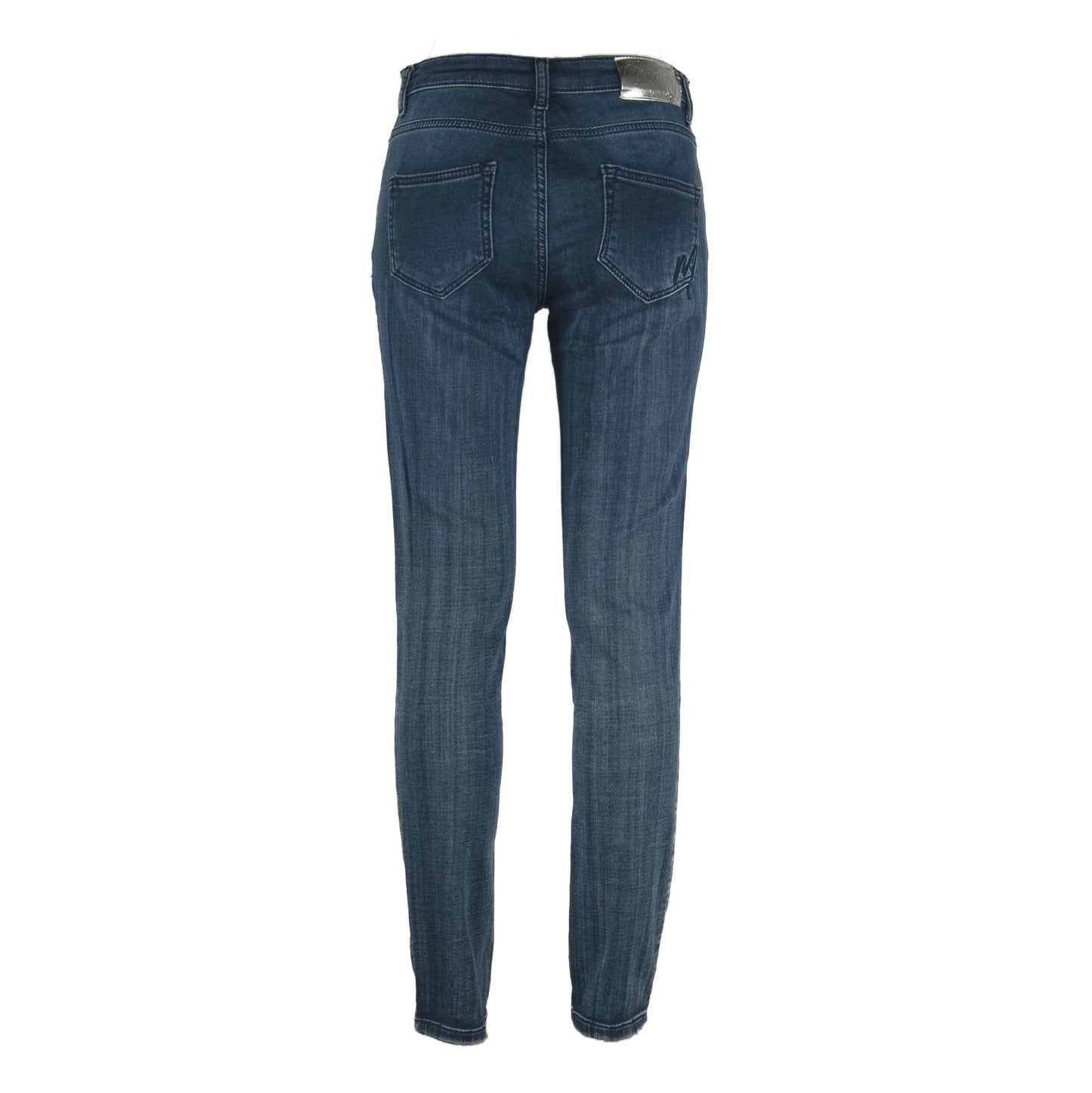 Maison Espin Blue Cotton Jeans at Pant