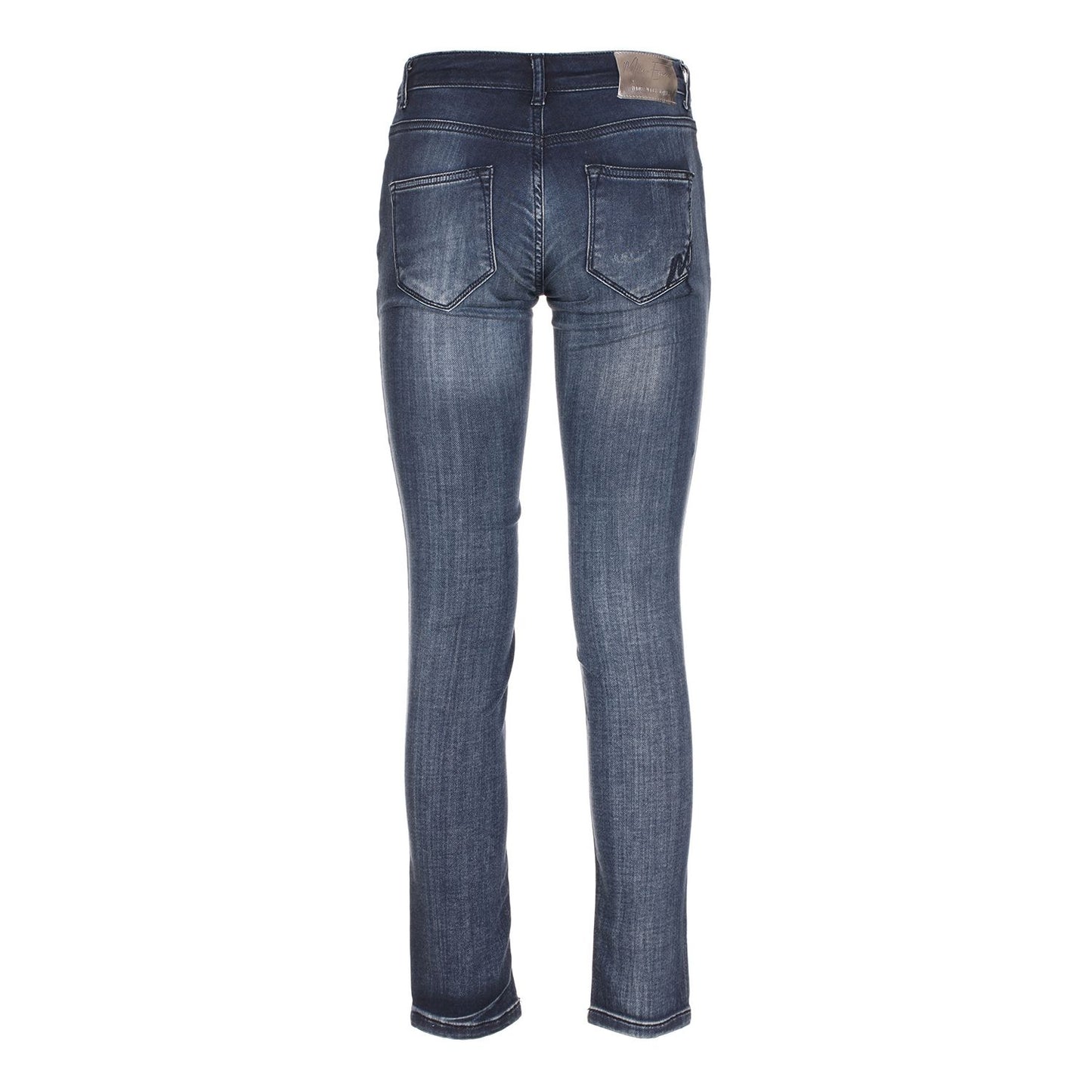 Maison Espin Blue Cotton Jeans at Pant