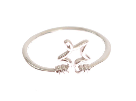 Nialaya Silver Damen-Sternring aus 925er Silber