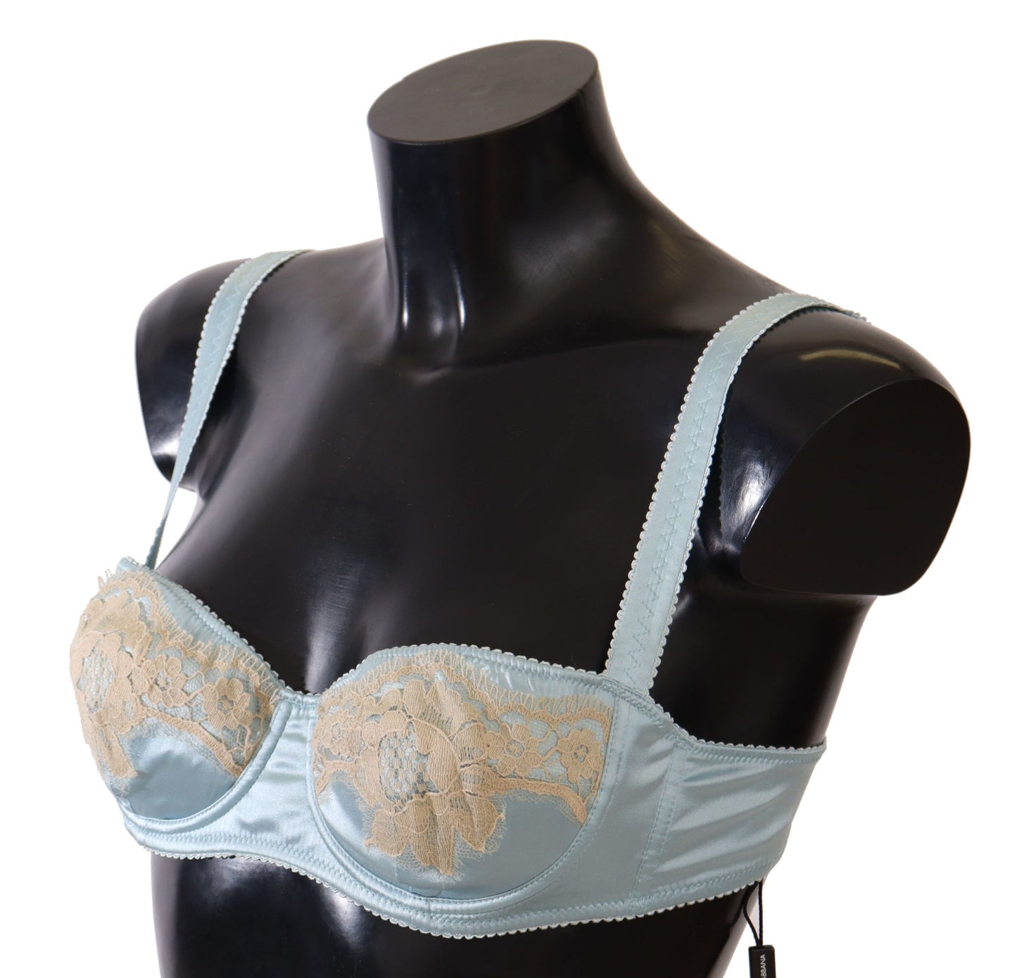 Dolce &amp; Gabbana Light Blue Semi Pad Balconette Bra Underwear