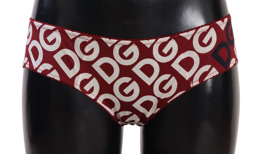 Dolce &amp; Gabbana Multicolor DG Logo Print Slip Bottom Underwear