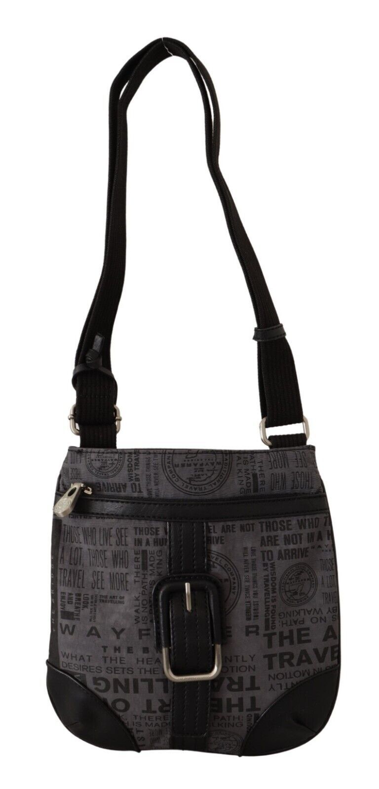 WAYFARER Grey Printed Logo Shoulder Crossbody Purse Bag