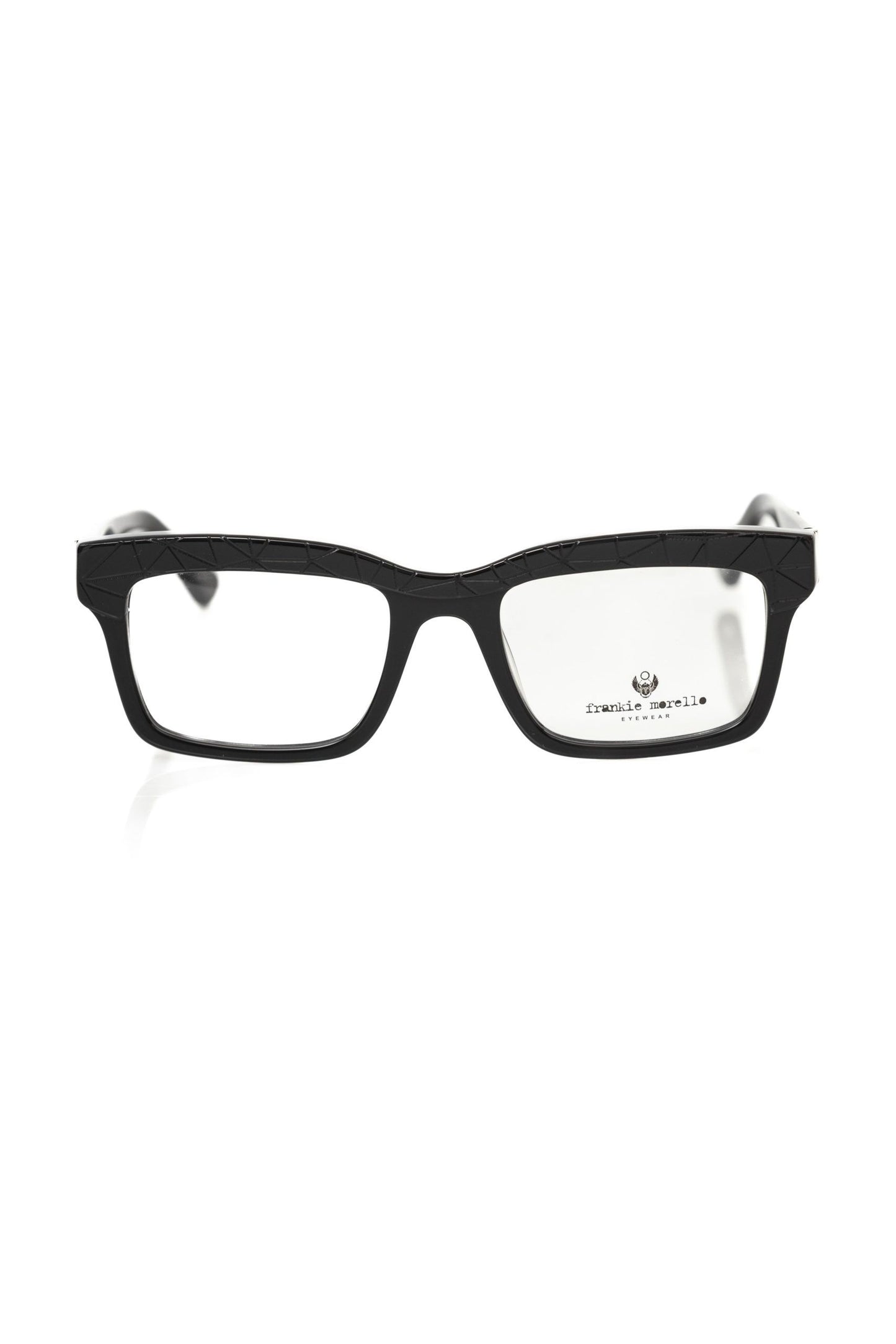 Frankie Morello Wayfarer-Brille mit geometrischem Muster